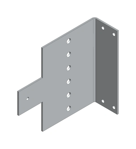Duct angle for 60mm wiring ducts for terminals