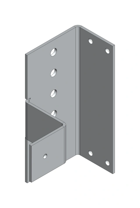 Duct angle for 40mm wiring ducts for device components