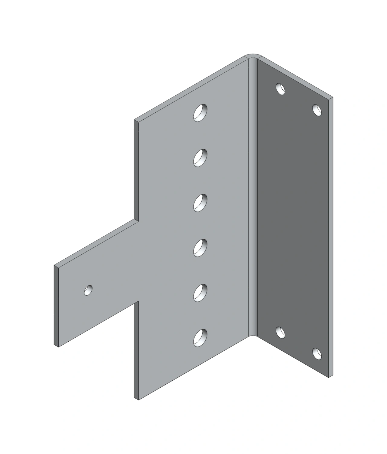 Duct angle for 40mm wiring ducts for terminals