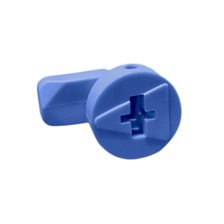 Zăvor rotativ albastru pentru mască metalică