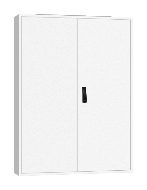 Ramă aplicată+uşă 4A-28, A=250mm+placă sp.+mâner rot. IP54