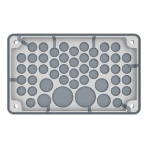 Cable entry gland plate, IP55, 44xØ3-14, 3xØ3-21, 2xØ3-30mm_1