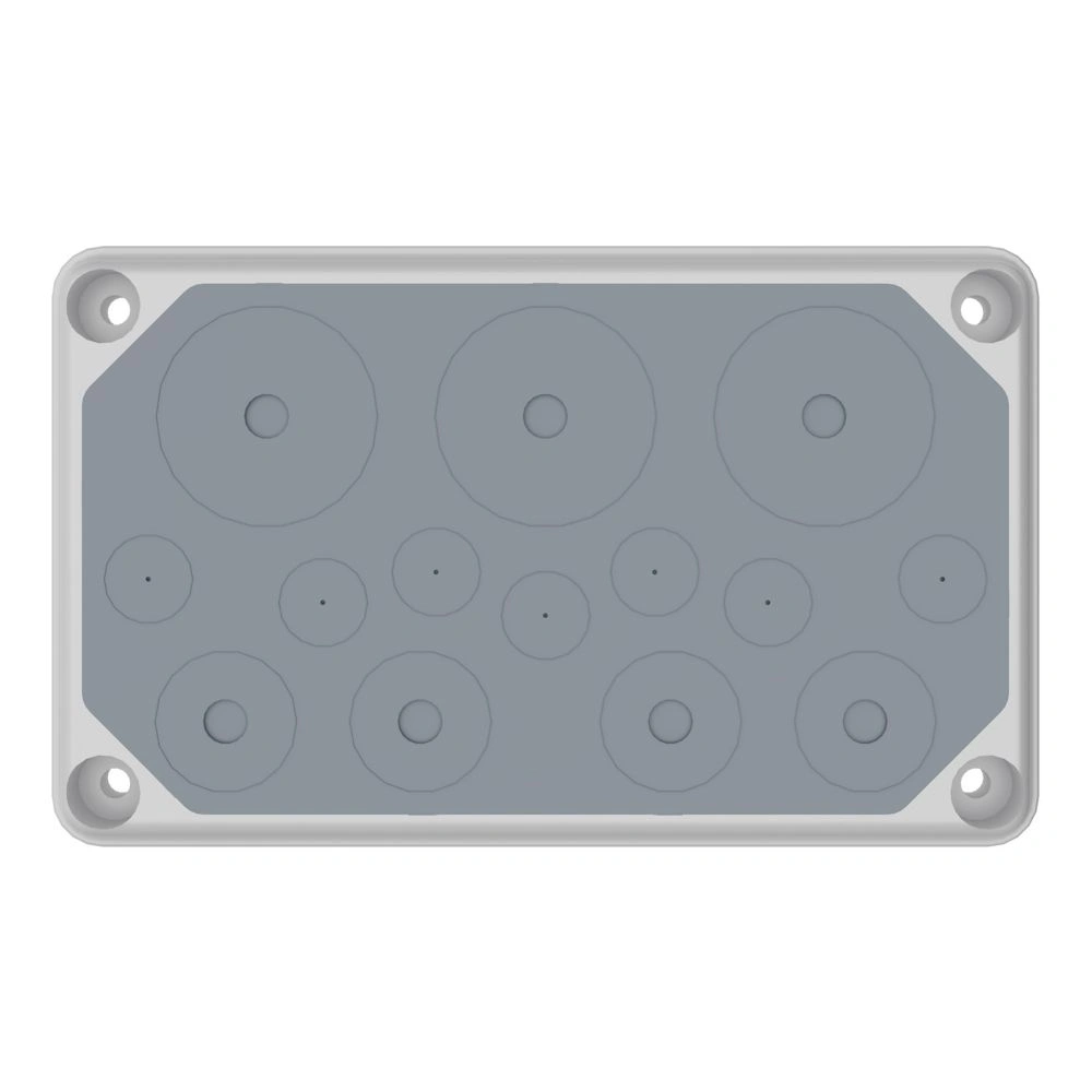 Cable entry gland plate, IP55, 7xØ3-20, 4xØ3-32, 3xØ3-50mm