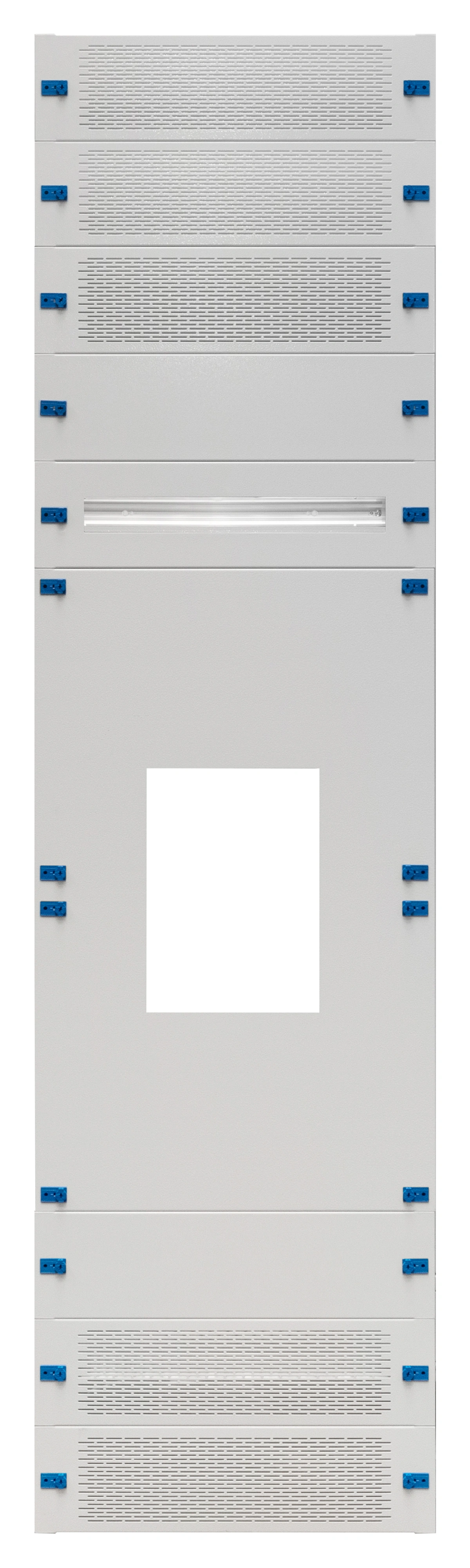 Set plăci frontale 3-42K complet, tablă de oţel, MCCB