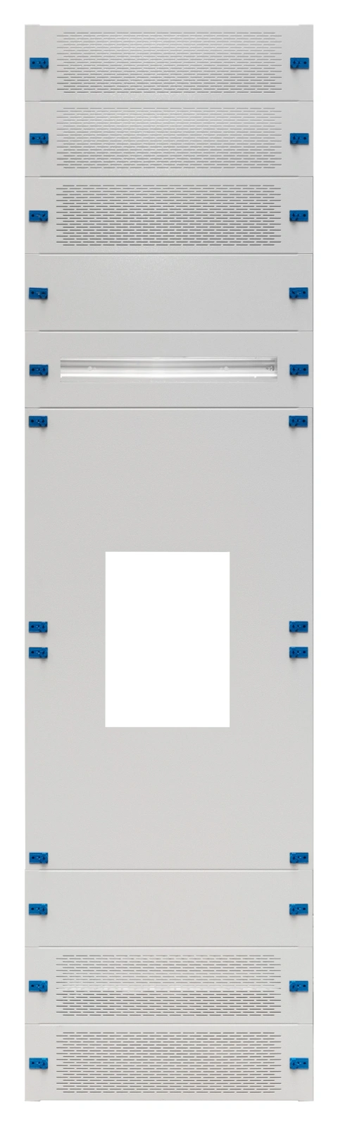 Set plăci frontale 3-42K complet, tablă de oţel, MCCB