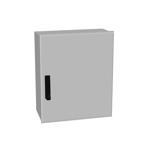 Cutie poliester+uşă plină+mâner+3pct. închid, 600x500x230mm