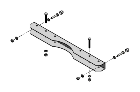 Set montaj pe stâlp, pentru cutie cu Lăţ=250mm