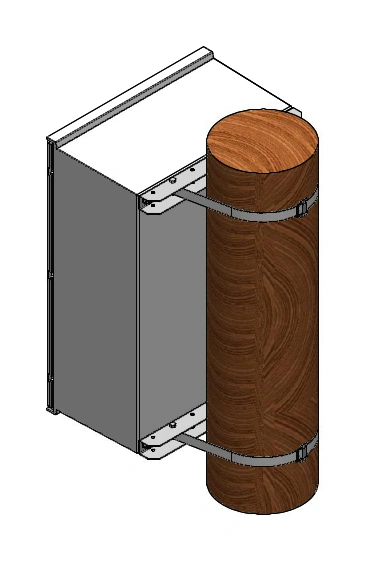 Set montaj pe stâlp, pentru cutie cu Lăţ=400mm_1