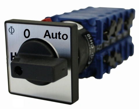 Comutator de selectie Hand-0-Auto de panou 20A 2p