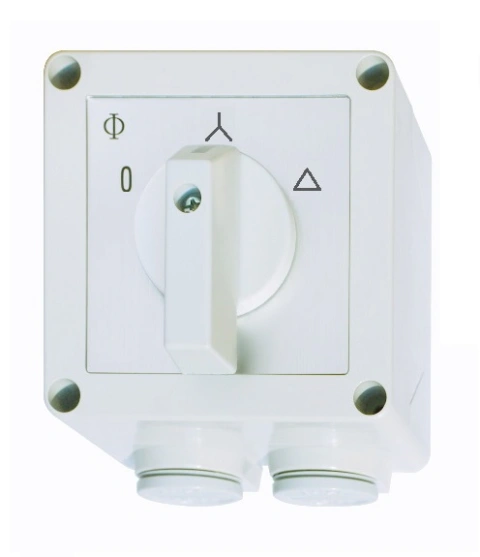 Comutator capsulat stea-triunghi 3p, 25A, 0-Y-D