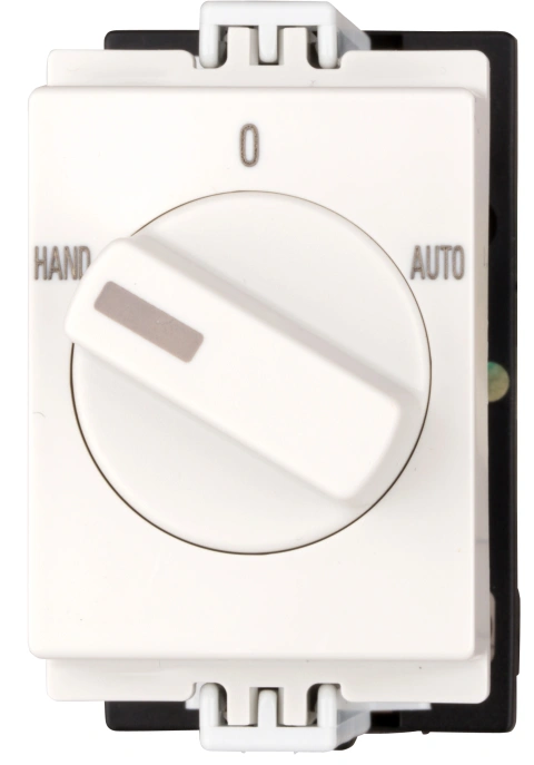 Comutator HAND-0-AUTO, fixare pe șină 1p, 10A