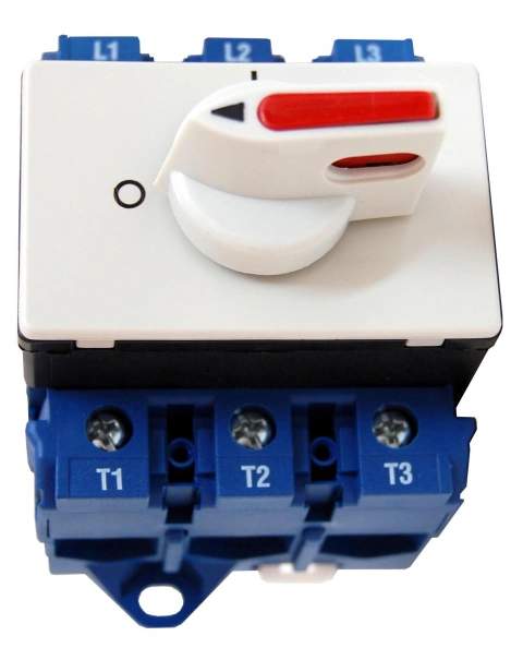 Comutator modular 0-1, gri, 3-poli, 25A, 7,5kW_1