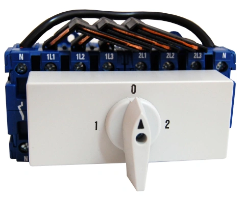 Comutator modular 4-poli, 100A, 37kW, 1-0-2