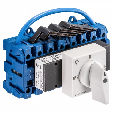 Changeover Switch Netz-0-Notstrom, modular, 4-pole 25A