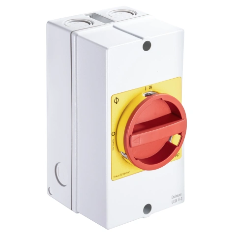 Comutator reparaţii, cu oprire de urgenţă, 3P, 32A, 11kW