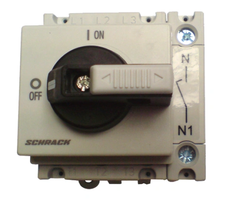 Întreruptor principal modular 32A negru 4p
