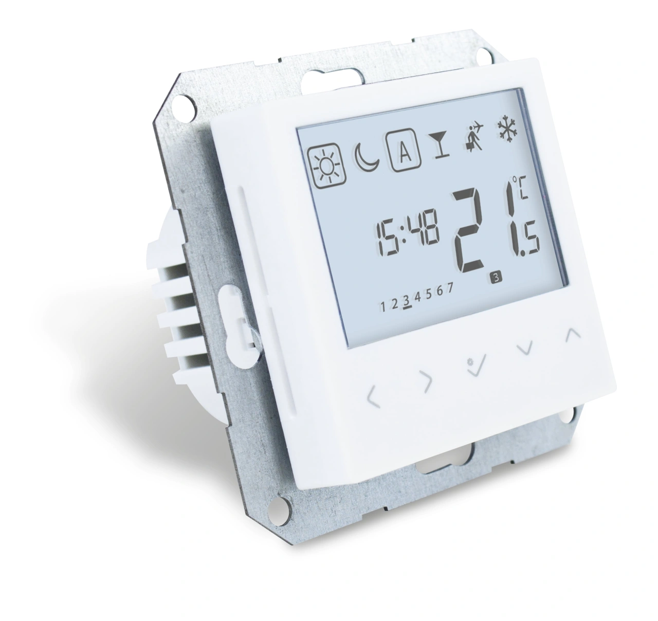 Termostat digital montaj în ramă 55x55 RAL9010