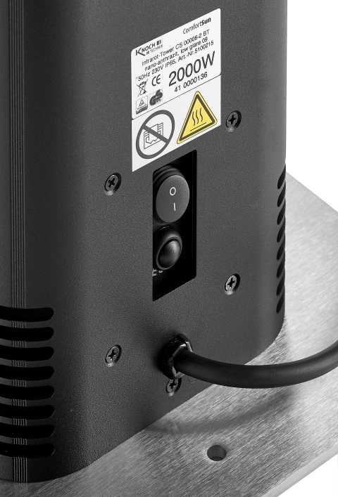 Infrared Tower ComfortSun65 2000W, Bluetooth & RemoteControl_7
