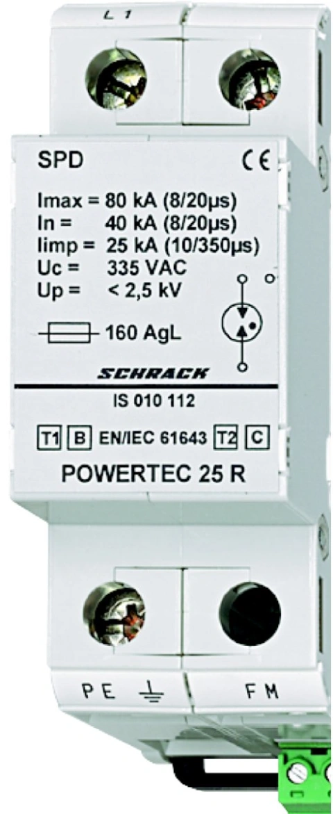 Descarcator 25kA+H KI/II B/C
