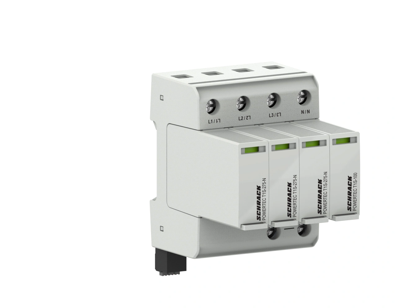 POWERTEC P 25kA +H, T1S-275, 3+1, TT, TNS, pluggable