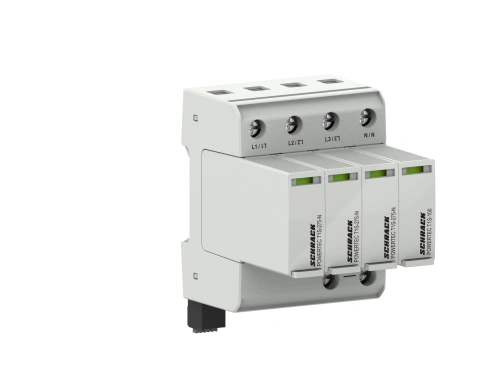 POWERTEC P 25kA +H, T1S-275, 3+1, TT, TNS, pluggable
