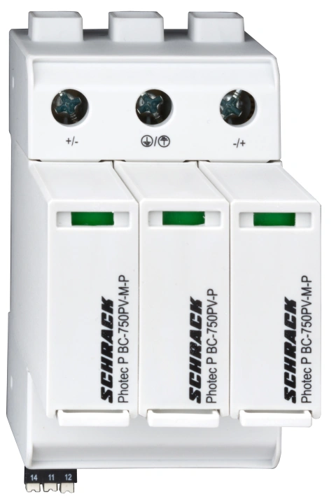 PV Surge Arrester Cl. I+II, 1500VDC, Itotal12.5, Iimp6.25+RC