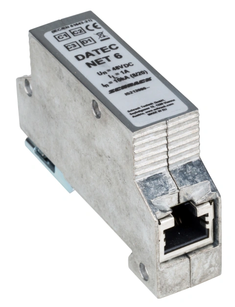 Descărcător RJ45 pentru rețele Cat.6, PoE