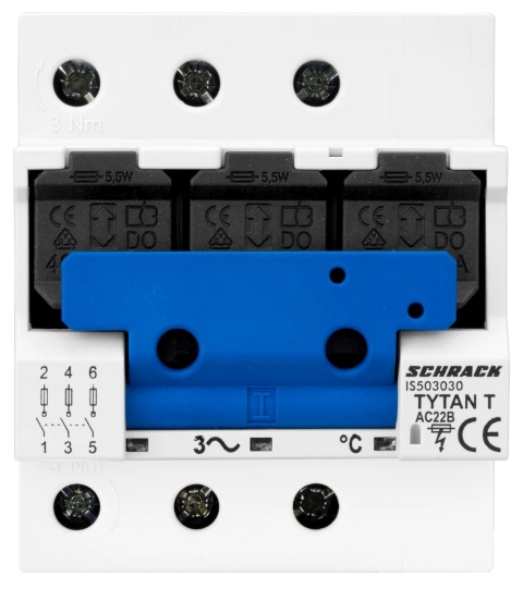 Separator de sarcină pt. portfuz. D0+10x38 TYTAN-T 3p, 63A_1
