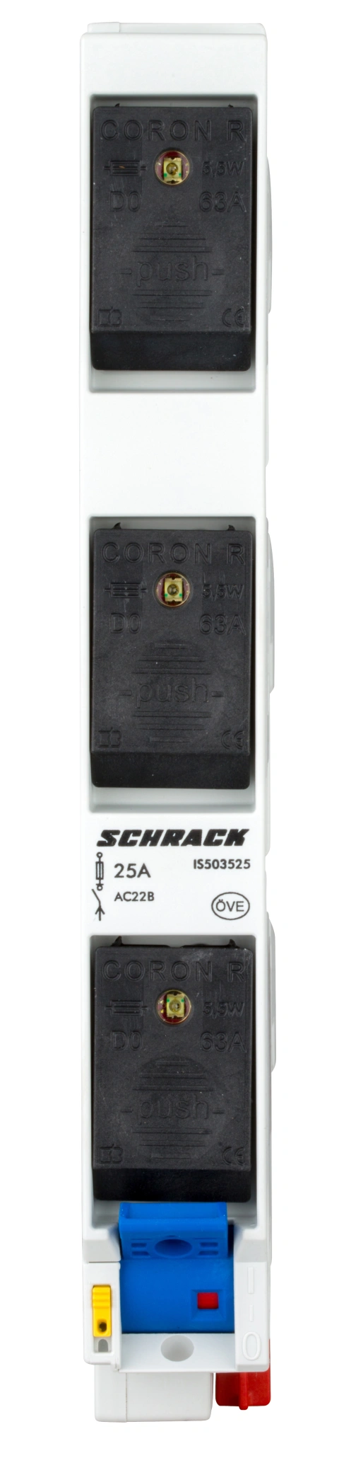 Separator sarc. pt. fuz. D0 CORON R, 3p, cu inel calibr. 25A_1