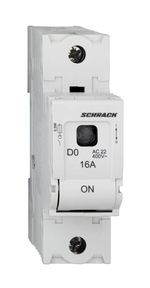Soclu pentru portfuzibile D02, seria ARROW S, 1-pol, 16A