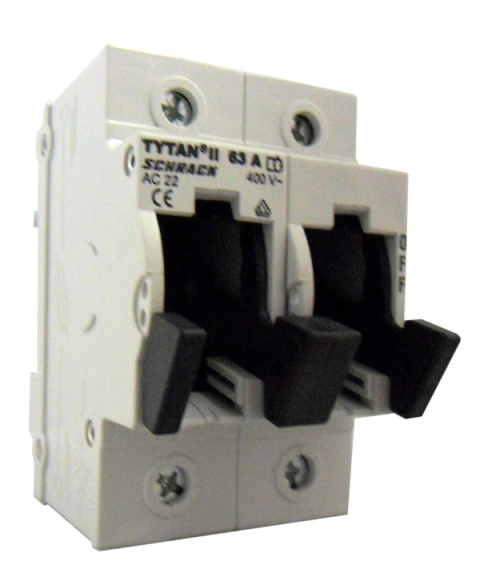 Separator de sarcină pentru portfuzibile D0 TYTAN-II 2p, 63A