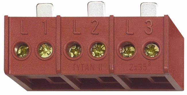 Clemă derivaţie 3 poli, 3x2x35mm² pentru TYTAN II şi CORON