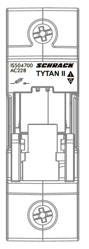 TYTAN, 1-pole, 63A, D02 + fuse monitoring, 24-60VDC