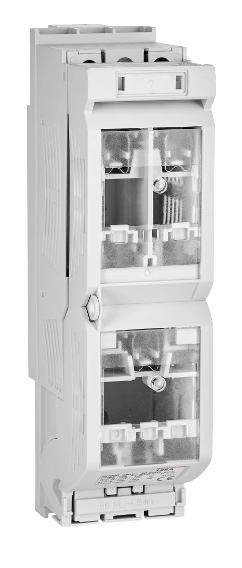Separator NH Gr.000 până la 125A, sist. 60 mm, ieșire pe sus