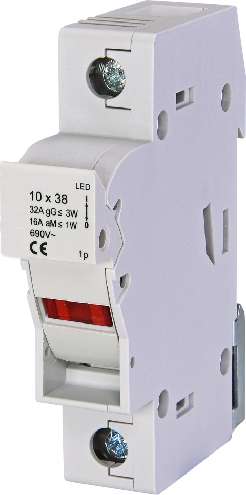 Separator modular pentru portfuzibile 10x38 1p 32A cu LED