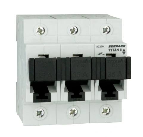 Separator modular pentru portfuzibile TYTAN 3p 35A, complet