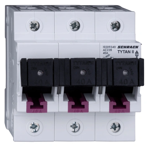 Separator modular pentru portfuzibile TYTAN, 3p 40A, complet