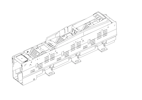 Separator de cuplă pt. măr. 3, 3-poli, 185mm, ieşire dreapta