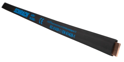 Bară cupru flexibilă, izolată, 250 A, 2x20x1, lungime 2m_1