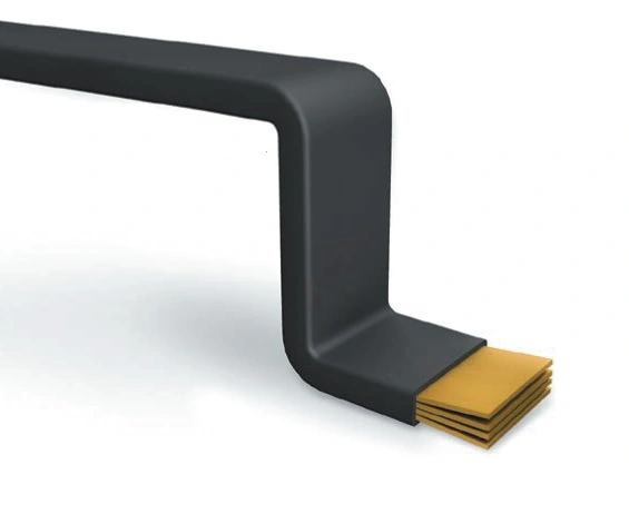 Bară cupru flexibilă, izolată, 1600 A, 10x80x1, lungime 2m