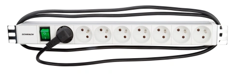 PDU 19", 8xUTE c.On/Off , profil ALU 1U, cablu 2m,RAL7035