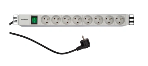 PDU 19", 8xUTE c.On/Off , profil ALU 1U, cablu 2m,RAL7035_2