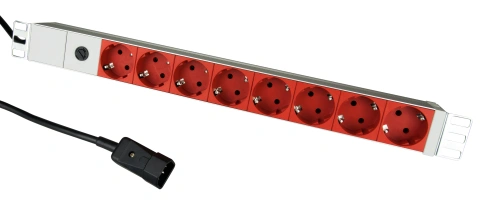 PDU 19" ptUPS, 8xSchuko Roşu, Sig 10A, ALU 1U, cabl 2m C14_1
