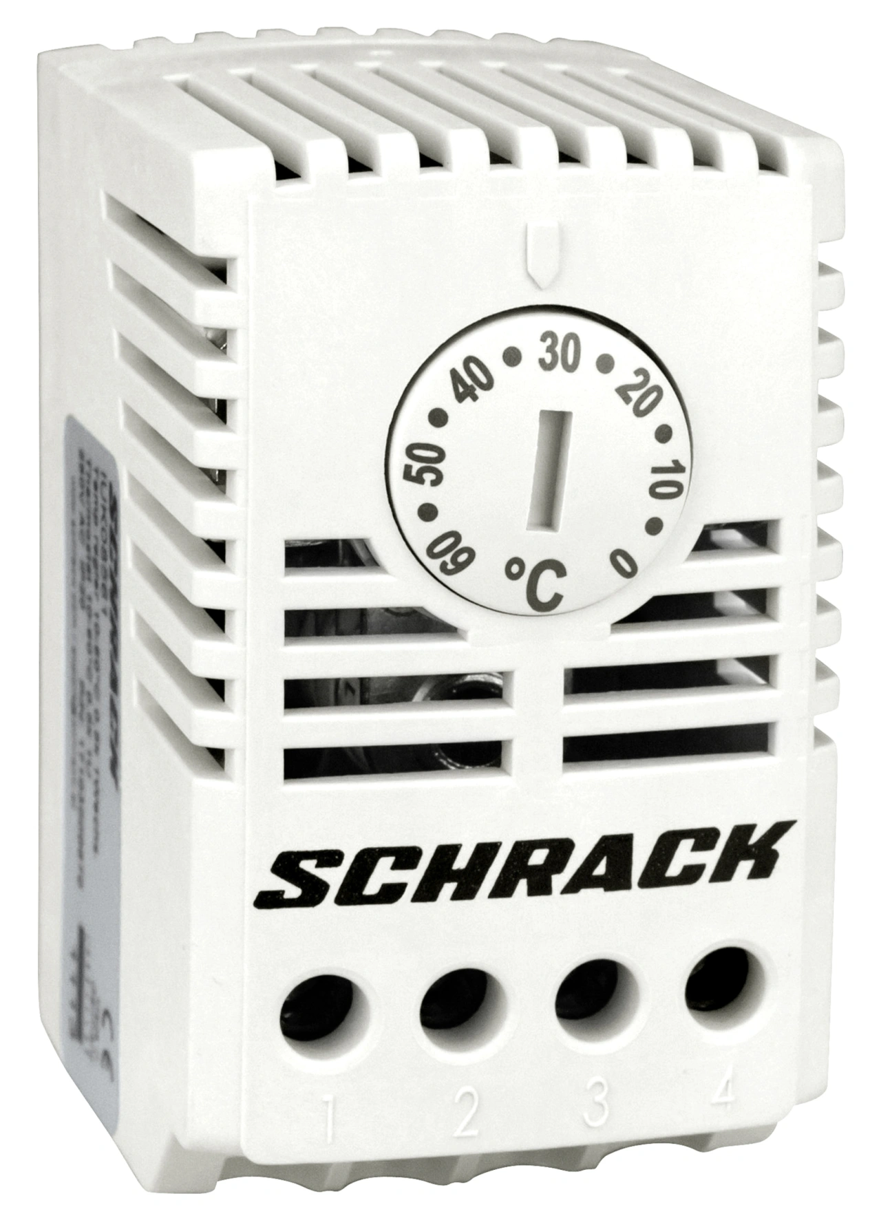 Termostat 10-60°C, 1 CC, montaj pe şină DIN