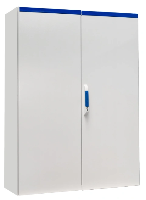 Dulap compact cu două uşi, 1600x1200x400mm, RAL 7035 IP54