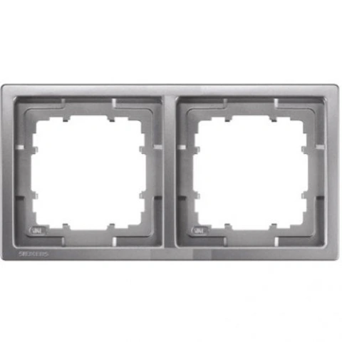 Ramă, Style, platină metalică, 2 module