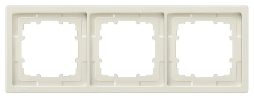 Ramă, Style, alb titan, 3 module