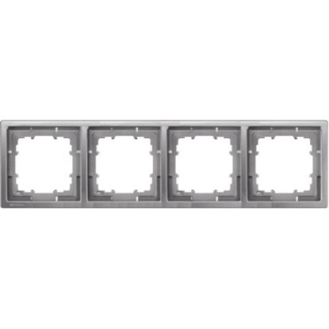 Ramă, Style, platină metalică, 4 module