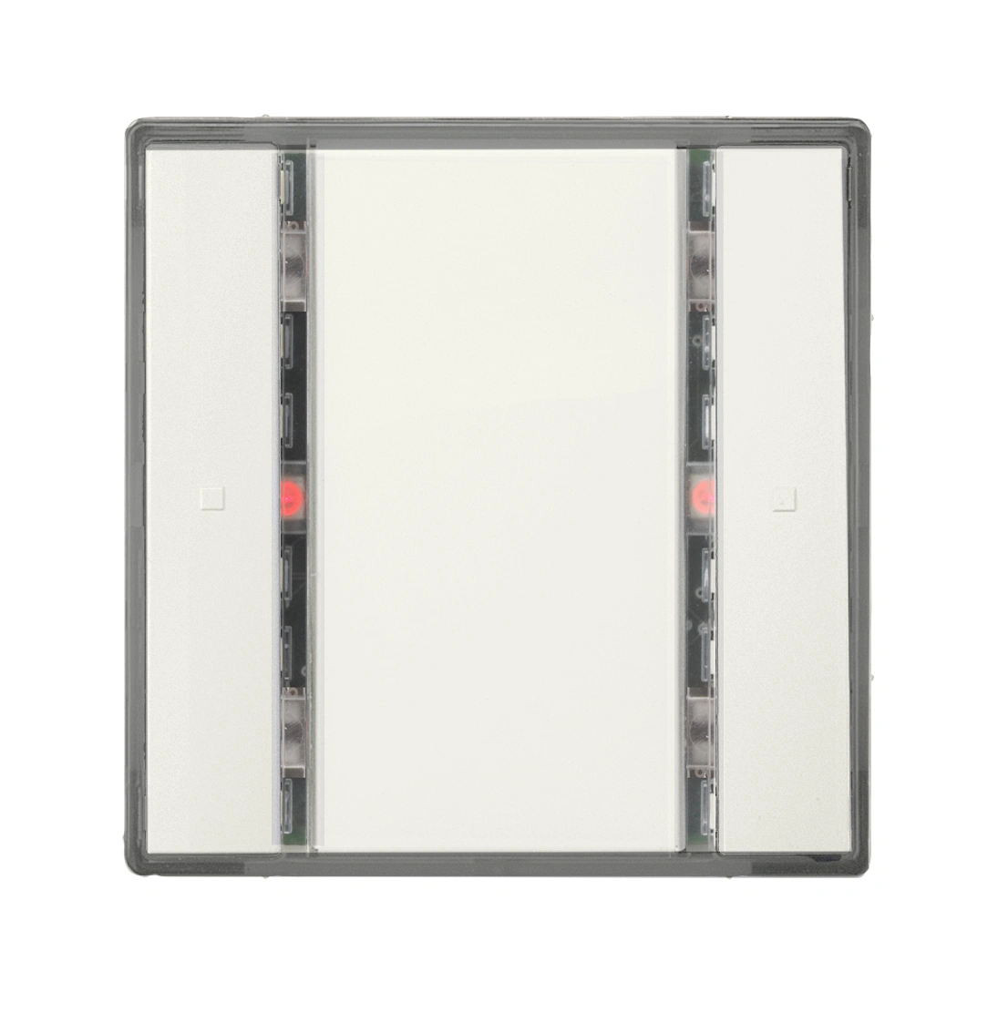 Taster, 1 cale, alb titan, cu LED