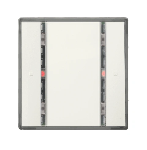Taster, 1 cale, alb titan, cu LED